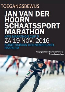 Jan van der Hoorn marathon kaartje